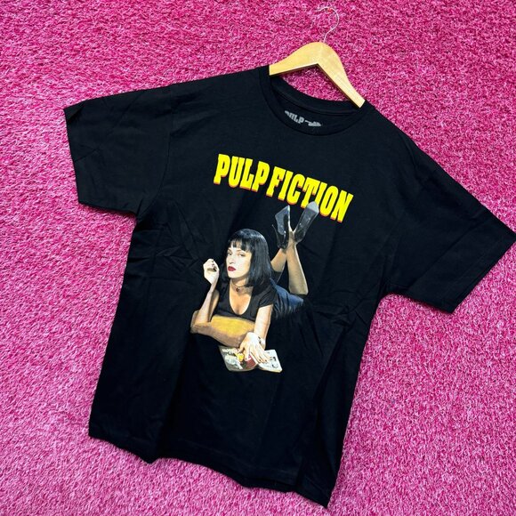 Pulp Fiction Uma Thurman's Mia Wallace Movie Poster Tee M - Picture 3 of 4